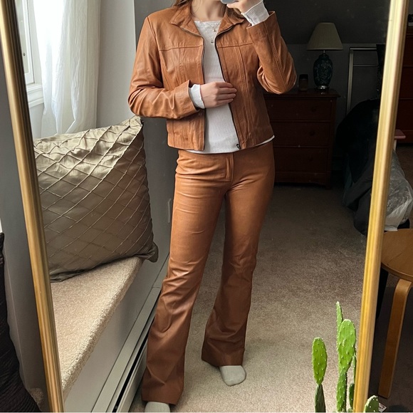 Vintage Brown Leather Matching Set - Picture 7 of 13